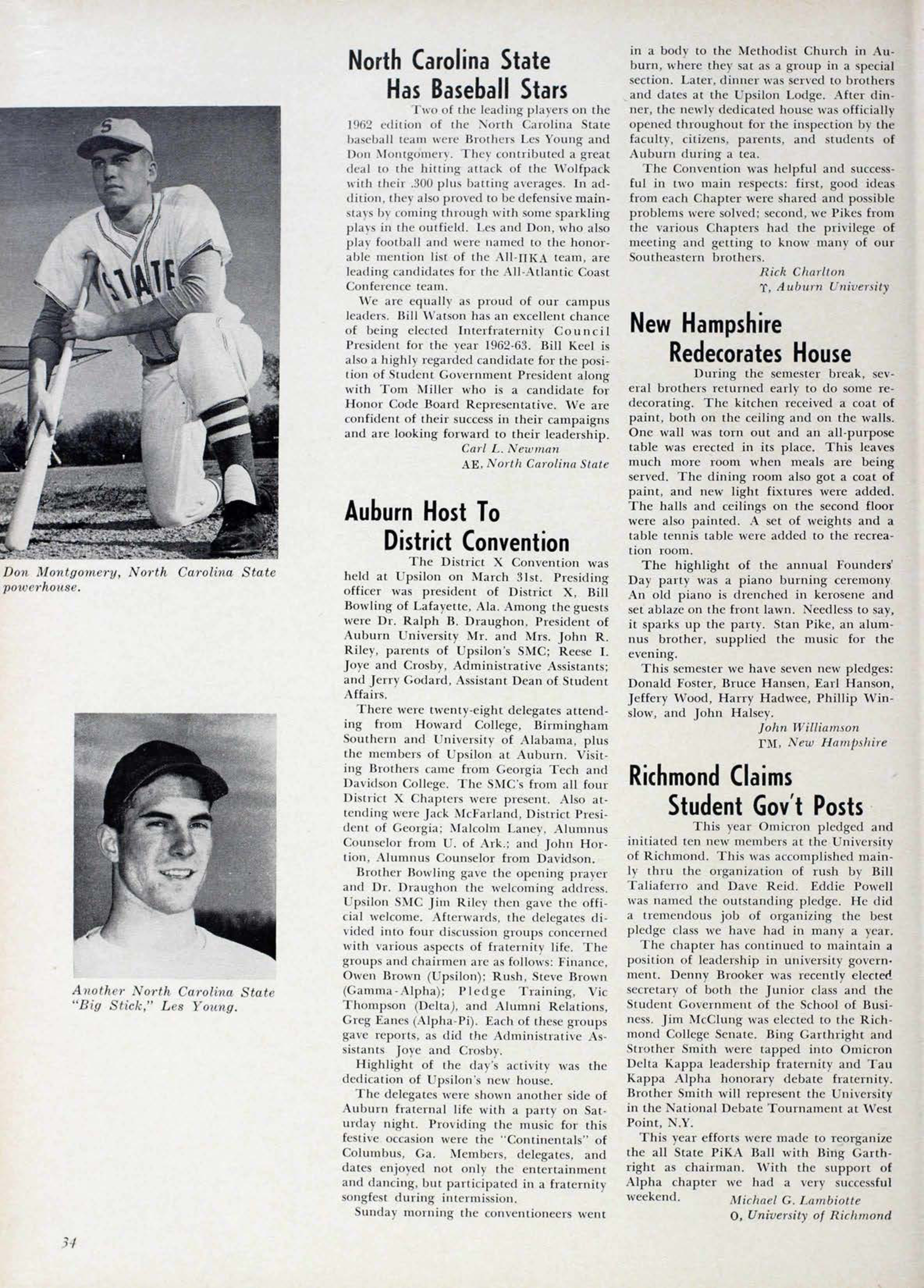 North Carolina State Has Baseball Stars